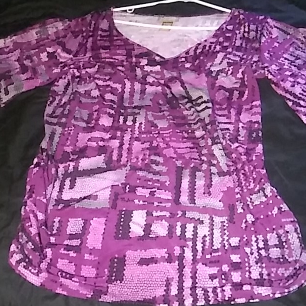 Miss tina purple blouse